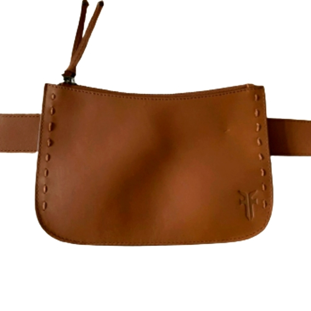 Frye Tan Leather Belt Bag Sz XL NWT